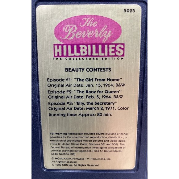 The Beverly Hillbillies Collectors Edition VHS CBS Video Library Sitcom 60s Lot - Picture 9 of 16